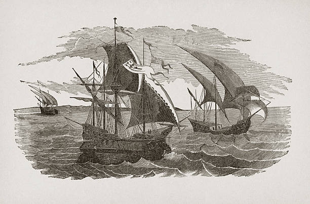 istock Hernán Cortés fleet sailing to Mexico 184121742