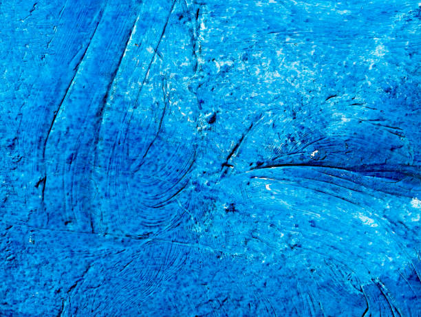 istock Abstract blue paint background. Brush painted abstract artwork. Blue paint grunge texture with copy space. Hand made blue modern painting. 1841218379