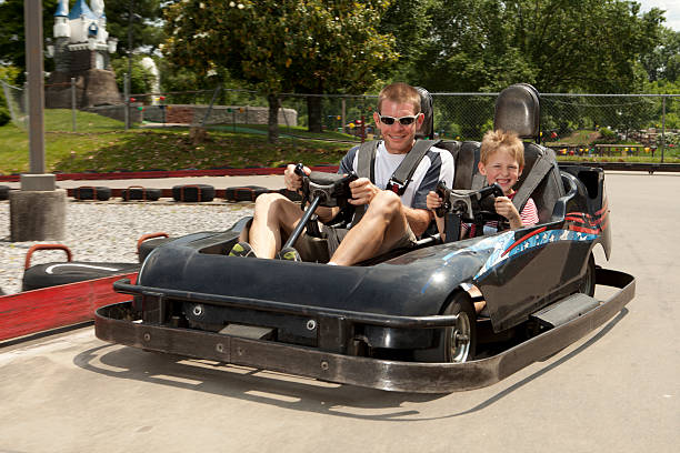 istock Daddy's day out go cart racing 184122401