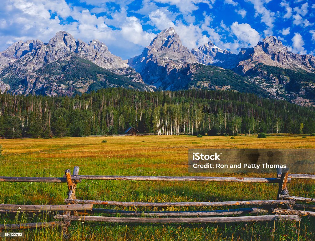 Parque nacional de Grand Teton - Foto de stock de Cordillera Tetón libre de derechos