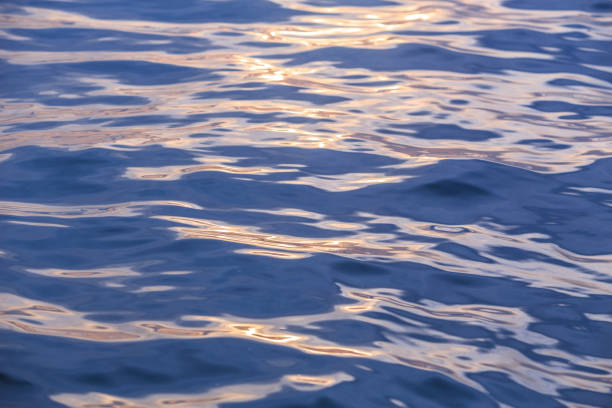 istock Waves on the sea at sunset 1841228286