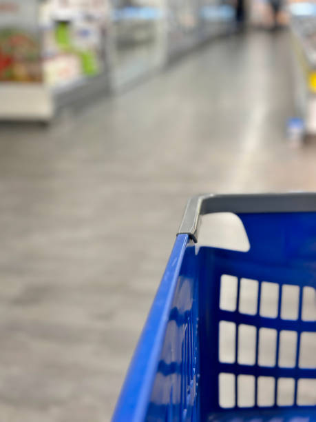 istock Shopping cart in a market 1841233406