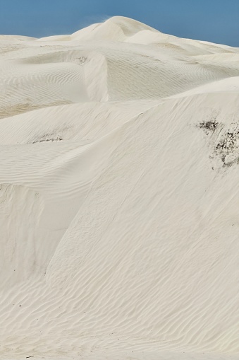 White sand dunes in west Australia
