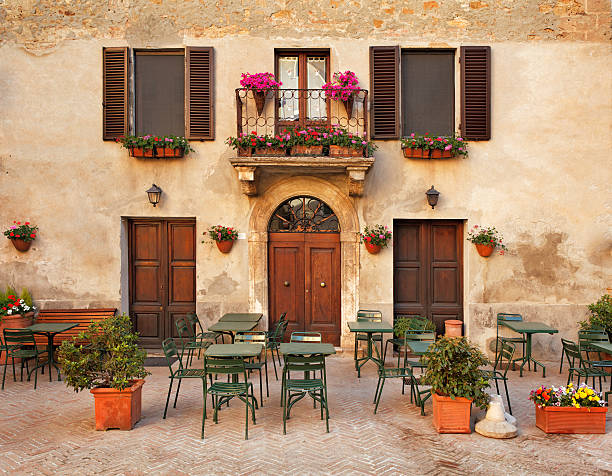 "Restaurant tables in Tuscany, Italy (shot in Pienza)More italian restaurants:"