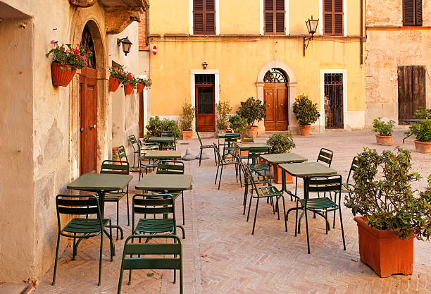 istock Restaurant tables in Italy 184127751