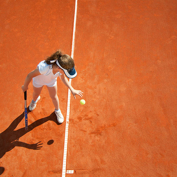 istock Tennis talent at the service line 184127887