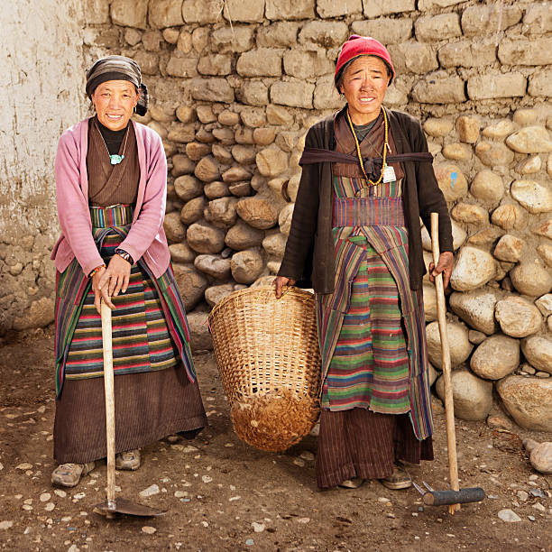 istock Tibetan women at work. Mustang, Nepal 184127976
