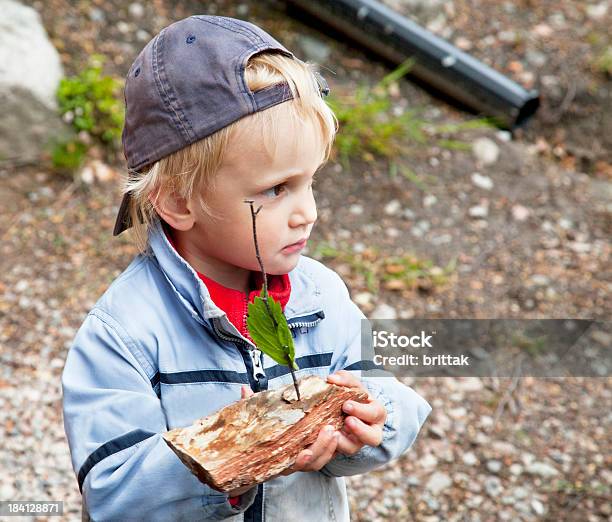 Pequeño Niño Con Robustos Bark Barco Al Aire Libre Foto de stock y más banco de imágenes de 2-3 años