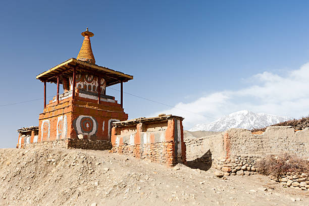 istock Tibetan stupa in Himalayan mountains. Mustang, Nepal. 184128922