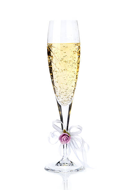 Wedding Champagne isolated stock photo