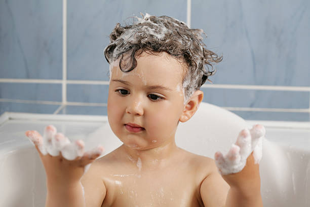 Hair Washing stock photo