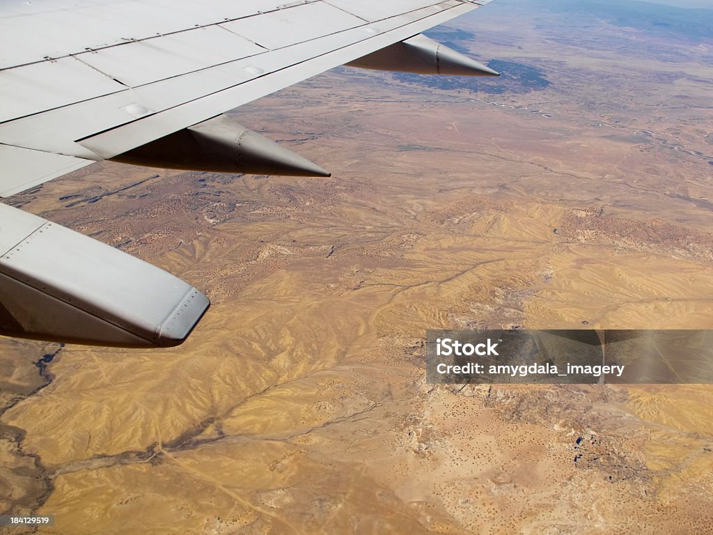 Aerei deserto paesaggio - Foto stock royalty-free di A mezz'aria