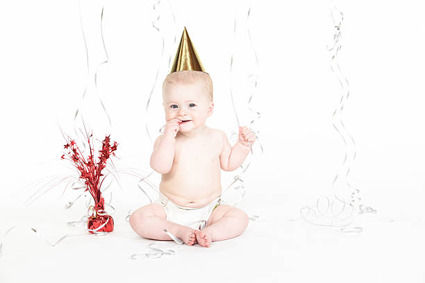 Happy New Year's Baby stock photo