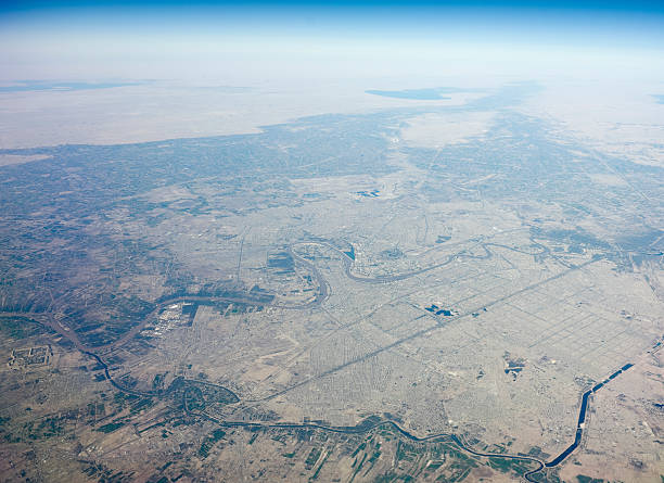 foto aérea de bagdad - bin laden fotografías e imágenes de stock