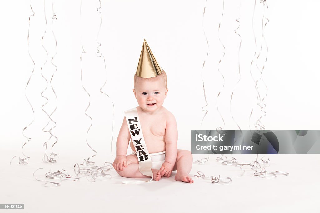 Bebé feliz Año Nuevo - Foto de stock de Año nuevo libre de derechos