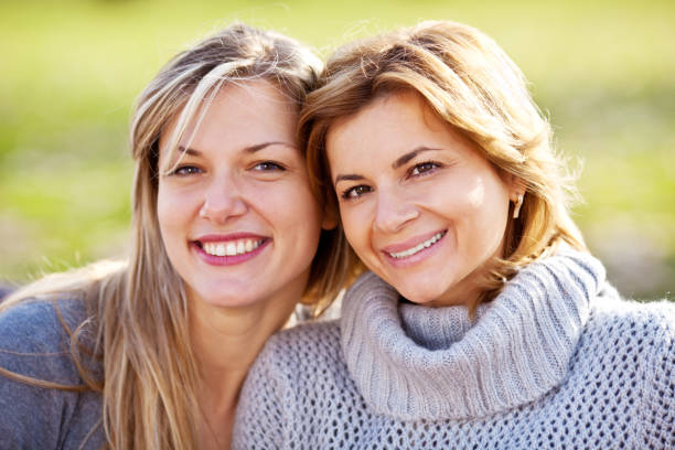 istock Close up of two women 184131896