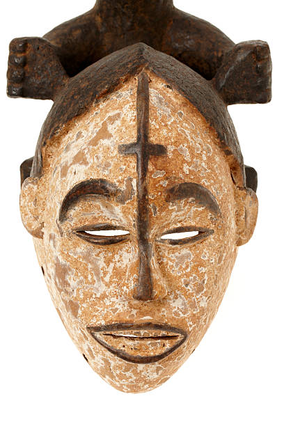 istock African mask isolated on white background 184132134