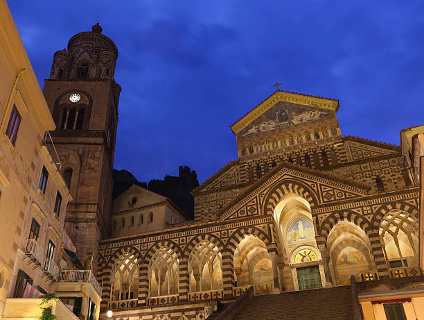 istock Amalfi Cathedral by night, Campania Italy 184133036