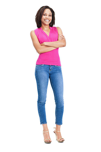 istock Confident Young Woman With Arms Crossed on White Background 184133151