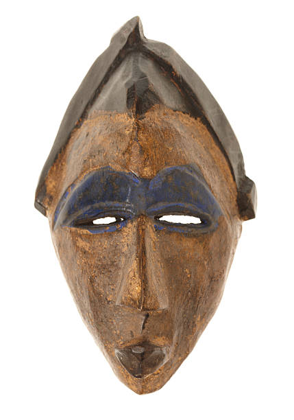 istock African mask isolated on white background 184133229