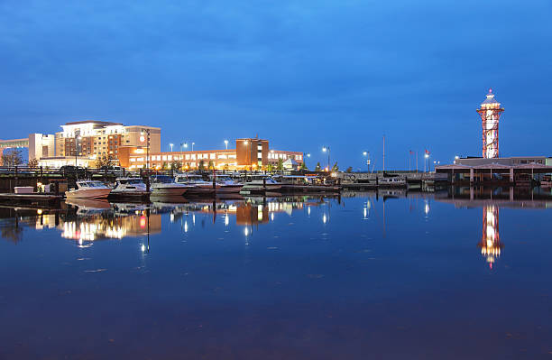 Erie, Pennsylvania The Bicentennial Tower is an observation tower located in Erie, Pennsylvania and features panoramic views of Lake Erie, lake erie stock pictures, royalty-free photos & images