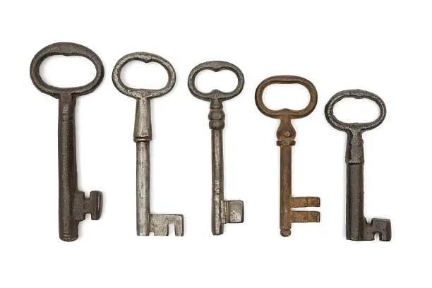 Photo of Five Old Keys