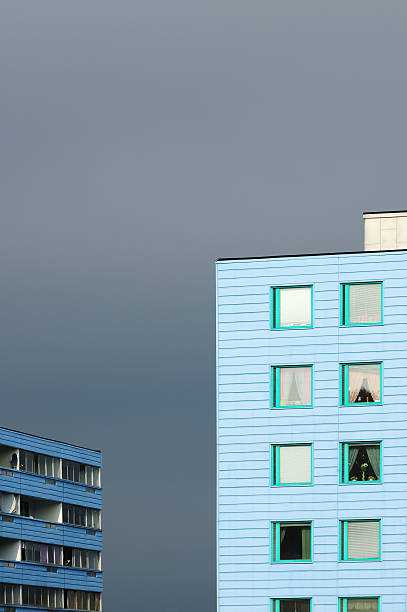 istock House / apartment building with balconies, dramatic sky 184134366