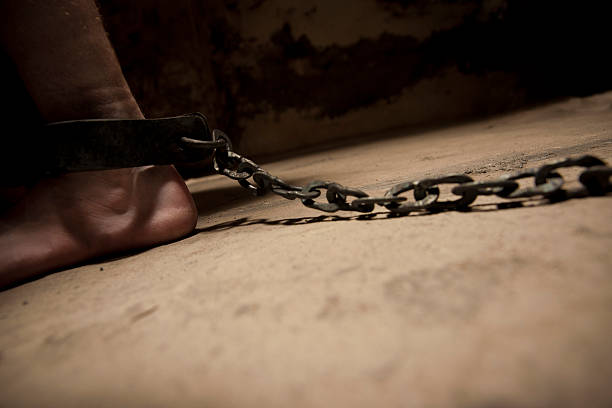 Chained stock photo