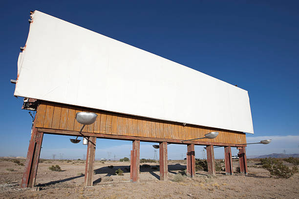 istock Blank White Billboard in the Desert near a Freeway 184134685