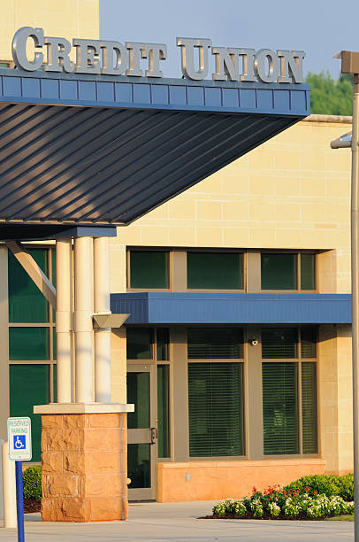 istock Credit union with sign 184134787
