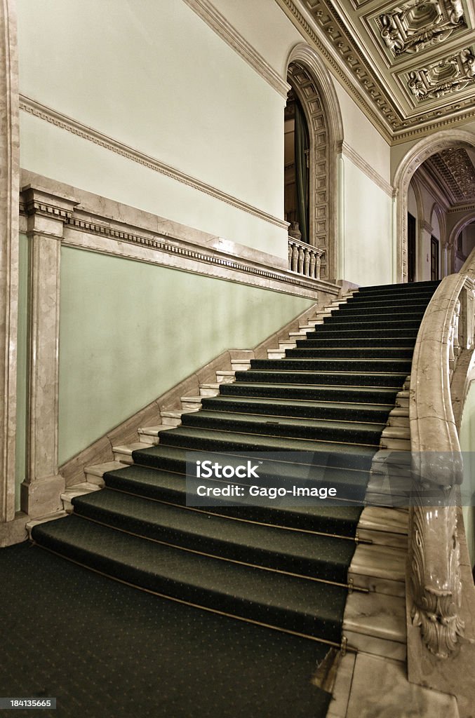 Baroque staircase Staircase in a baroque theater/opera house Arts Culture and Entertainment Stock Photo