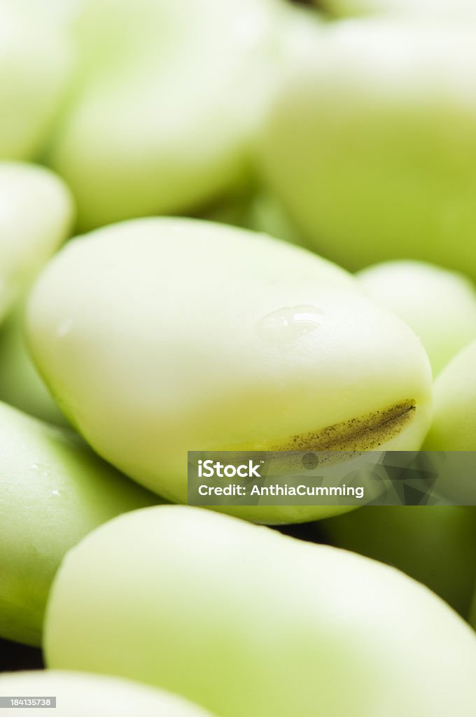 Tas de vertes fraîches fèves avec mise au point sélective - Photo de Aliment libre de droits