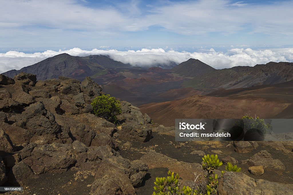 Wulkanu Haleakala krajobraz, Maui, Hawaje,, USA - Zbiór zdjęć royalty-free (Bez ludzi)