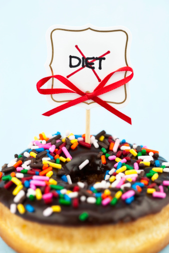 Donut with Diet Sign X'd out