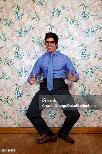 Entusiasmado Nurd Negócios - Fotografias de stock e mais imagens de Adulto - Adulto, Azul, Camisa com botões