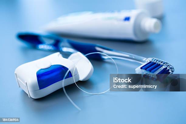 Dental Equipment Stock Photo - Download Image Now - Dental Floss, Toothbrush, Dental Health