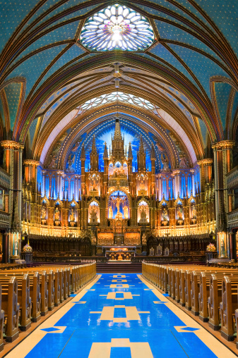 The interior of the Notre Dame Basilica of MontrealSee more images of Montreal: