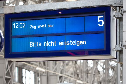 Berlin, Germany - September 24, 2023: A picture of a Deutsche Bahn AG train at the Berlin Central Station.