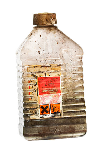istock Container of chemical poison isolated on white 184137267