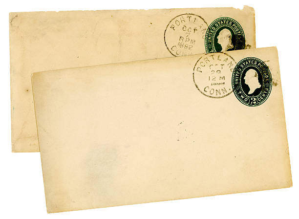 istock Two 19th century envelopes from Portland, Connecticut 184137858
