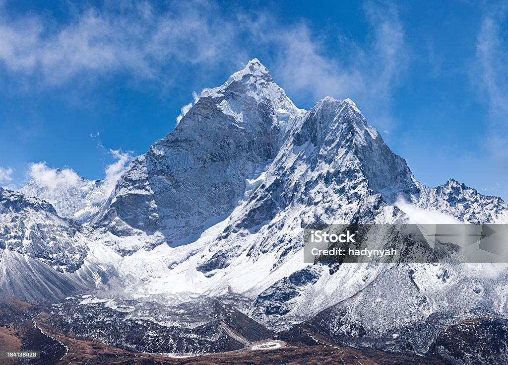 파노라마 (Mount 아마다블람 네팔에서 - 로열티 프리 히말라야 스톡 사진