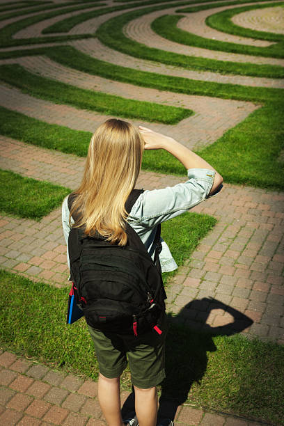 istock Young Student Puzzling Over Education, Schooling and Future Plan 184138460