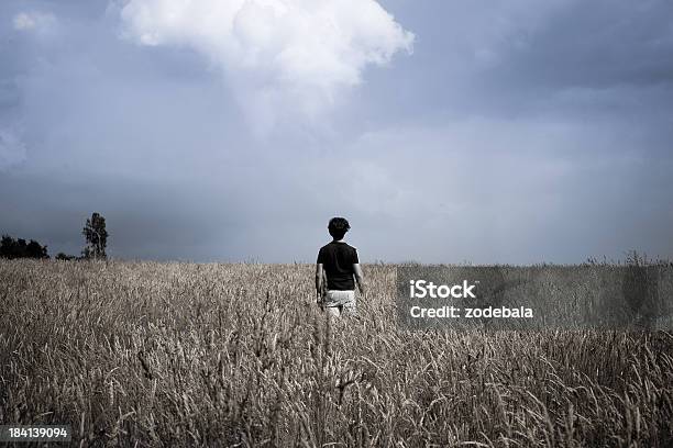 Man Facing The Storm Stock Photo - Download Image Now - 30-39 Years, Adult, Adults Only