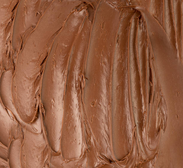 istock Melt Chocolate Texture Background, Chocolate Sauce Pattern, Cocoa Hazelnut Cream, Textured Chocolate 1841394184