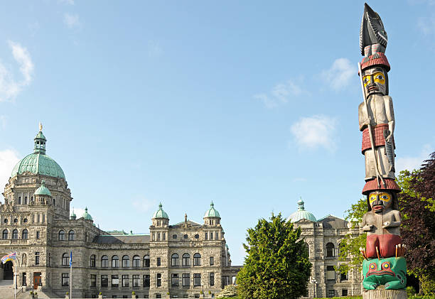 istock Parliament Building with Totem Pole in Victoria, B.C. 184140061