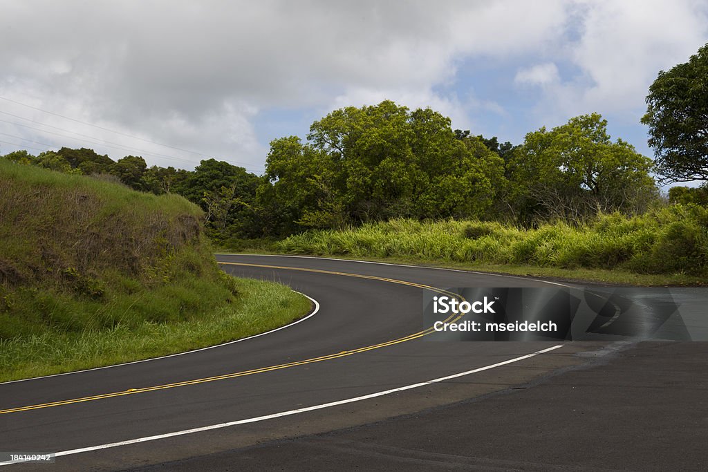 South Maui, Havaí, EUA, estrada para Hana - Foto de stock de Curva - Forma royalty-free