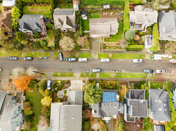 istock Solar Panels On City Houses 1841405735