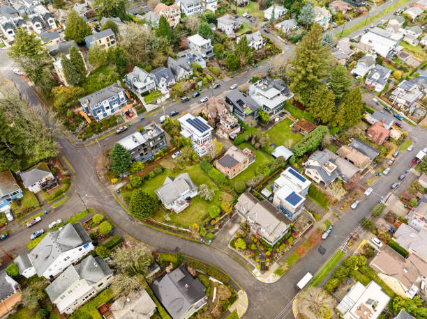 istock Solar Panels On City Houses 1841406238