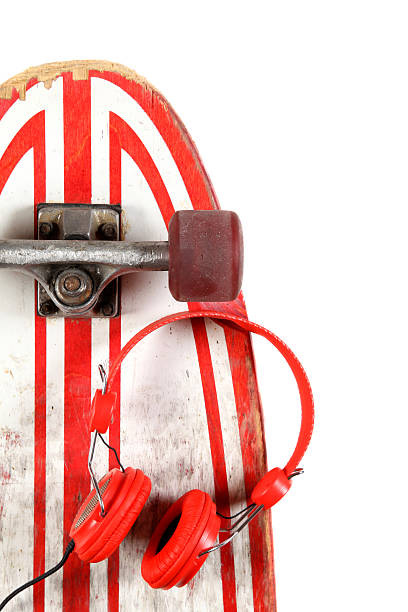 istock Stakeboard and headphones 184140978