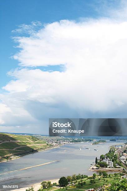 Ciudades Bingen Y Rudesheim Al Río Rin Foto de stock y más banco de imágenes de Agua - Agua, Aire libre, Ajardinado